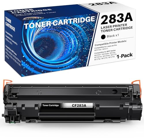 colorfly 83A Toner Kompatibel für HP 83A CF283A für HP Laserjet Pro MFP M125nw M127fw M127fn M225dw M125a für Laserjet Pro M201dw M201n (1 Schwarz)