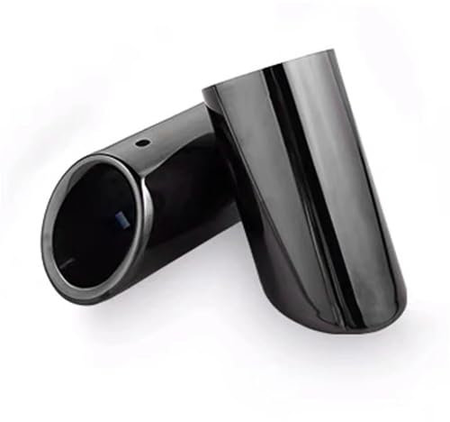 WHARGTSL Auto-Endrohr-Auspuff-Endschalldämpfer, passend für VW Touran, Tiguan, MK2, Golf, MK7, Polo, 6R, Jetta, MK6, Auto-Zubehör (70 mm, schwarz)