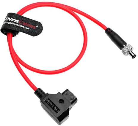 Alvin's Cables Dtap to Locking DC 5.5 2.1 Câble Ultra Souple pour Atomos Ninja Shogun Shinobi, Blackmagic Video Assist, pour Hollyland Mars 400S, 50 cm | 19,7 Pouces
