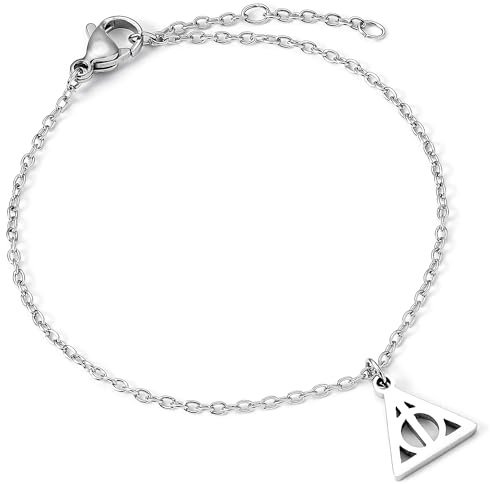 Harry Potter Heiligtümer des Todes Edelstahl Silberkette Armband