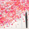 Bouiexye 80g Mix Flatback Pearls and Rhinestones for Crafts Pink White Mixed Size 2mm-10mm Half Round Pearls Rhinestones for Nail Art Tumblers Shoes DIY Bedazzling with Tweezers Wax Pen