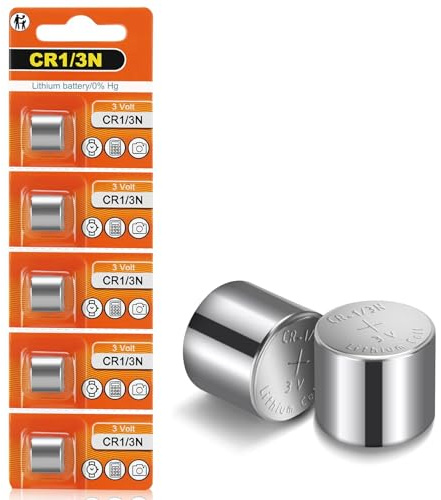 5 Stück CR1/3N Batterie | CR 1/3N 2L76 CR11108 DL1/3N 3V Lithium Knopfzelle