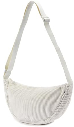 ANYWN Crossbody Bag Damen Halbmond Schultertasche, Hobo Casual Crossbody Bag, Einfarbige Tragbare Halbmond-Tasche Umhängetasche mit verstellbarer Schultergurt