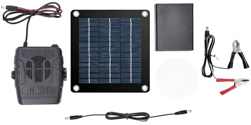 Machify Panneau solaire léger de 20 W avec chauffage, pour poulailler, voiture, etc. Chauffage d'hiver à économie d'énergie, avec boîte à piles