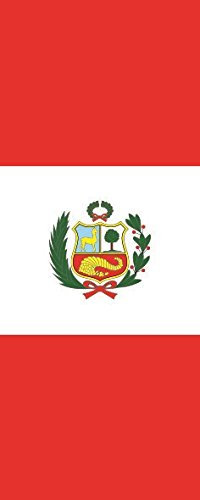 U24 Fahne Flagge Peru im Hochformat Premiumqualität 150 x 500 cm