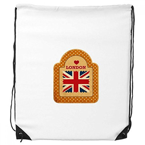 DIYthinker Punkt Uk London Stamp Union Jack-Rucksack Einkaufssporttaschen Geschenk