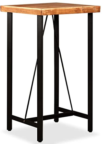 vidaXL Akazie Massiv Bartisch 60x60x107cm Stehtisch Bistrotisch Küchentisch