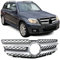 Sport Kühlergrill Schwarz Silber passend für Mercedes GLK X204 Vorfacelift 08-12