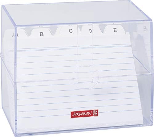 Brunnen Karteibox A6 gefüllt transparent