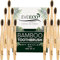 EveEco - Spazzolino da denti in bambù con setole morbide, ideale per gengive sensibili, carbone, vegano, in legno naturale I BPA Fee I riciclabile, compostabile, biodegradabile, ecologico