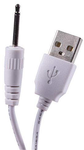 USB to 2.5mm DC Barrel Jack Power Charge Cable with 2 Poles Adapter 18mm for Electronic Device