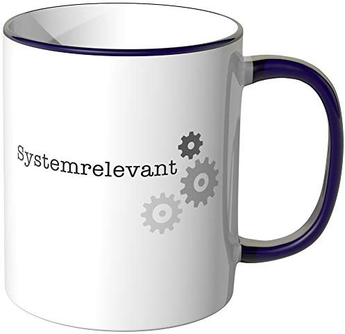 JUNIWORDS Tasse, Systemrelevant (61465), Wähle Farbe, Lila