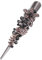 Minkissy 1Pc Grandi Fermagli per Capelli a Coccodrillo Clip a Becco D'anatra con Strass Barrette di Coccodrillo per Acconciature (Grigio)
