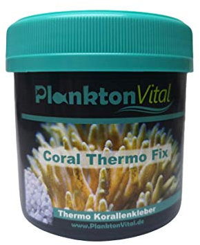 PlanktonVital Coral Thermo Fix Korallenkleber für Fixierung von Korallenablegern, Riffaufbauten im Meerwasser Aquarium Polymer Boipolymer Korallenfixierer für Dekoration im Aquarium (250ml)