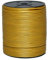 Cords Essentials Round Genuine Leather String Cord, Rope for Jewelry Making, Necklaces, Bracelets, Kumihimo Braiding, Wraps, Crafts and Hobby Projects (Metallic Gold, 3.0 MM)
