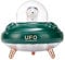 Dual Nozzles Wireless UFO Humidifier Desktop Air Humidifier Cute Planet Bear LED Light Ultrasonic Aroma Essential Oil Diffuser (green)