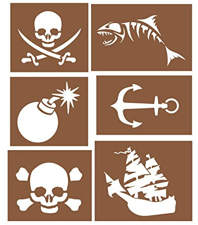 Tattoo Sticker selbstklebende Klebetattoos Schablone Set Kinder Meerjungfrau Mädchen Jungen Kids Kindertattoos temporäre Tattoos Einhorn Anker Geschenke Farbe Piraten