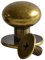 Buchschrauben 8mm | 10 Stück | Farbe: Messing | Schraubnieten für Leder basteln | Hülsenmutter + Schrauben | nieten 5mm – 12mm verfügbar | nieten zum schrauben | Chicago schrauben/Kopfnieten