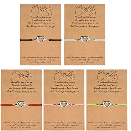 Adramata Freundes Armband Freundschaftsarmband Versprechen Passende Beziehungs Armbänder für Beste Freunde Paar Familie