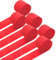 Ainmto 6 Rollen Rot Krepppapier, Kreppbänder, Krepppapier Luftschlangen Dekoration(4.5 cm x 25 m)