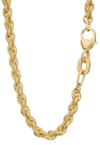 NKlaus Zopfkette Gold 585 Echtgold für Damen, 45 cm, 3,3 mm, 1 Stück