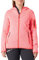 CMP Giacca in Knit-Tech da Donna con Cappuccio Fisso, Red Fluo-Bianco, 48