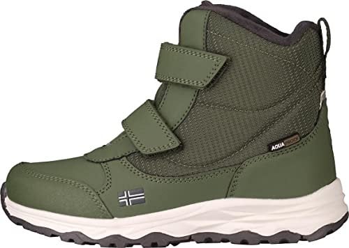 Trollkids wasserdichte Winterschuhe Wanderschuhe Hafjell, Moosgrün, Größe 28