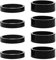 EMSea 8Pcs Head Stem Spacer Replacement Head Tube Spacer Aluminum Alloy Headset Washer Bicycle Accessories Compatible with 25.4mm Front Stem Fork MTB/BMX/Mountain Bike Black (4pcs 5mm & 4pcs 10mm)