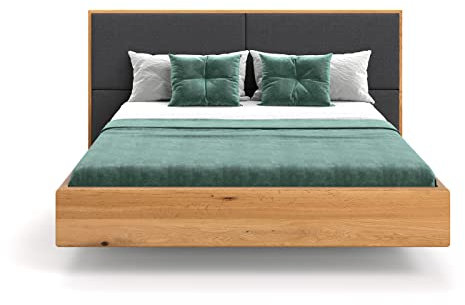 Danzz Massivholzbett Dome 180x200 cm Designe Bett Holzbett Material Eiche Massivholz Kopfteil, Bett Eiche massiv Holz geöl