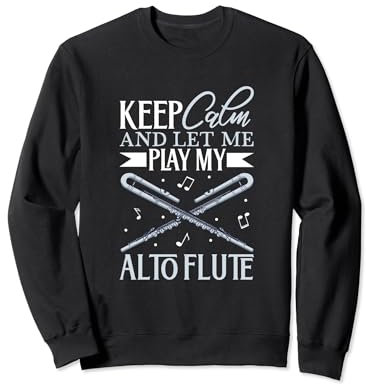 Reste calme - je joue de la flûte à bec alto Sweatshirt