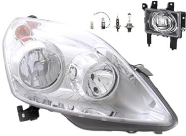 Johns, Scheinwerfer Halogen Front Haupt passend für Opel Zafira B 02/2008- H7 H1 Rechts + Nebelscheinwerfer + Leuchtmittel