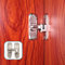 Pexintek 2 Pack Small Latch for Sliding Doors, 90 Degree Door Lock for Double Sided Opening Doors Interior Doors Vintage Rotate Bolt with Screws for Kitchens, Bedrooms, Study, Bathrooms (Silver)