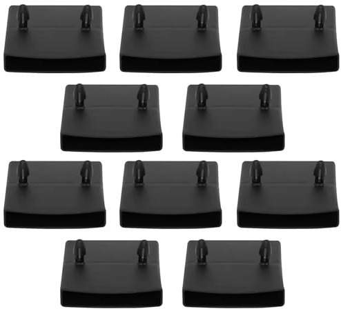 cyclingcolors 10x Lattenhalter Einsteckkappen zur Befestigung Kappen Halter Lattenrost Doppelt 63x10mm Kunststoff flexibel Bett Schwarz
