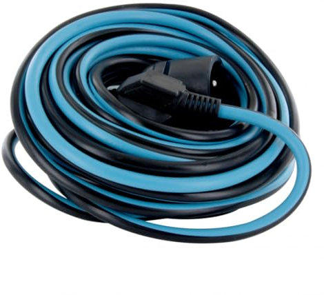 Chacon - Prolongateur H05VVF 3x1.5mm² 10 ou 20m - Bleu ou Orange (Bleu, 20m)