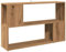 vidaXL Bücherregal Artisan-Eiche 100x24x63 cm Holzwerkstoff, Raumteiler, Büroregal, Standregal, Bücherschrank, Lagerregal, Aktenregal, Regal