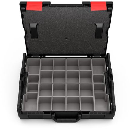 INBUS® L-BOXX Sortimentskoffer (mit Deckeldichtung und Insetboxenset), für Schrauben, Muttern und Scheiben, — Das Original
