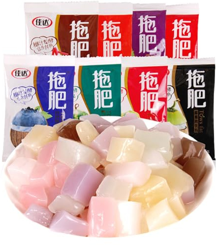 BaiLiSnacky Natural Jelly Crystals, 20 pack,Coconut, Various flavors,Low Sugar, Plant-Based, Jelly Powders, Vegan Jelly Powder, Vegetarian Jello, Sweets, Vegan Sweets (Passion fruit flavor,20 packs)