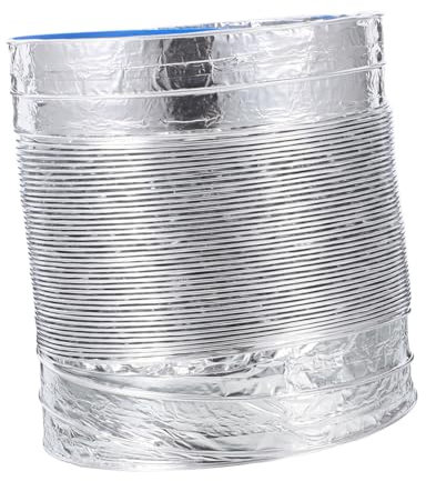 jojofuny Kitchen Ventilation Hose Range Hood Aluminum Exhaust Pipe Heat Resistant Four Thick Clean Air Easy to Install