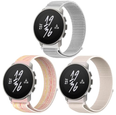 OUTPUTBT Nylon Uhrenarmbänder 22mm für Suunto 9 Peak/9 Peak Pro/5 Peak/Race 49mm/Race S 45mm Armband Elastisch für Suunto Vertical/Ocean Ersatzarmband für Herren Damen