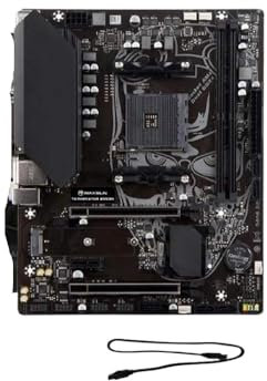 JGHFReW Carte mère de Jeu B550M Compatible avec processeurs Ryzen R3 R5 R7 AM4, Compatible avec Les Composants de Bureau 5600G 5700G 5700X DDR4 M.2