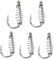 DHER Angeln Haken Angelhaken Mit Widerhaken Kohlenstoffstahl Angeln Haken 100PCS Angelhaken In 5 Verschiedenen GrößEn #8 - #12 Mit LöChern Und Widerhaken Angelhaken Aus Kohlenstoffstahl (A)