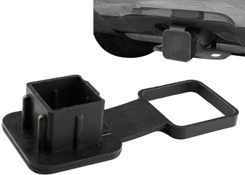 Cubierta de enganche de remolque de 2 pulgadas – Tapón de enganche de remolque de goma | Accesorios de modificación de coche para gancho de remolque, tubo de enchufe trasero, camiones, coche, viajes