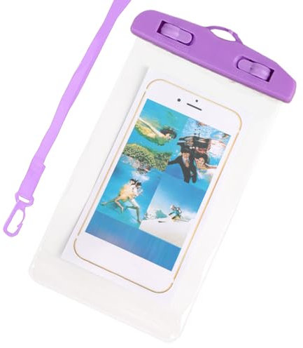 Generisch Wasserdichtes Telefonbeutel, Fahrrad -Smartphone -Beutel, transparentes Touchscreen -Telefonbeutel mit Lanyard zum Schwimmen Rafting Booting Schnorchel Kajakfahren Fishing Radfahren