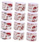 LOPUNER 24pcs Halloween Decor Hand Stickers Party Water Bottle Labels Spooky Blood Hand Adhesive Decals for Bottles Cups