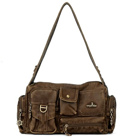 Angel Kiss Hobo-Taschen für Damen, Vintage-Schultertaschen für Damen, kleine Crossbody-Tasche mit verstellbarem Riemen