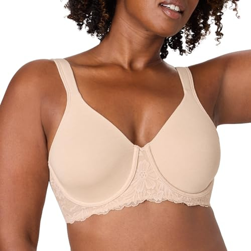 Bali Women's Minimizer Bra, Breathe Underwire Minimizer Bras for Women, Full Coverage for Large Bust, Most Comfortable