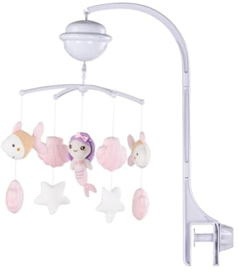 Chipolino Musikmobile Bluetooth-Funktion Projektor Plüschfiguren Universalklemme pink