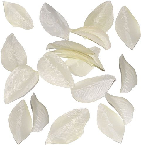 alles-meine.de GmbH 450 TLG. Set Streudeko - Blütenblätter - Creme/weiß - aus Stoff - Kunstseide - zur Hochzeit/Konfetti - Tischkonfetti - Tischdeko - Stoffblumen - Streu..