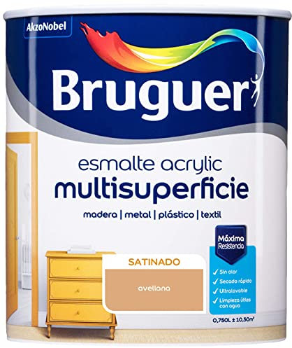 Bruguer Acrylic Multisuperficie Esmalte al agua Satinado Avellana 750 ml