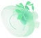 Caprilite Mint Green Fascinator Headband Veil Wedding Ascot Races Net Hat Feathers Hatinator